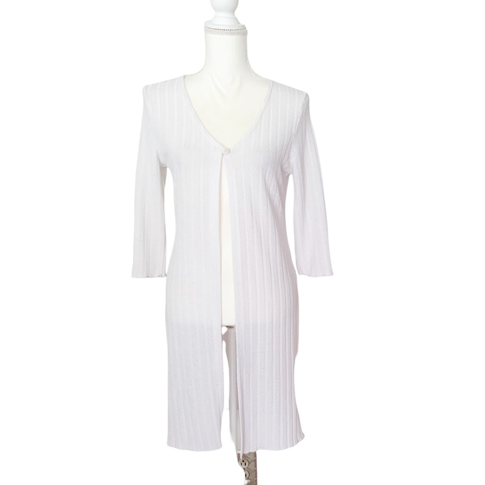 Vintage Obe’ White Off White Cardigan Size Large